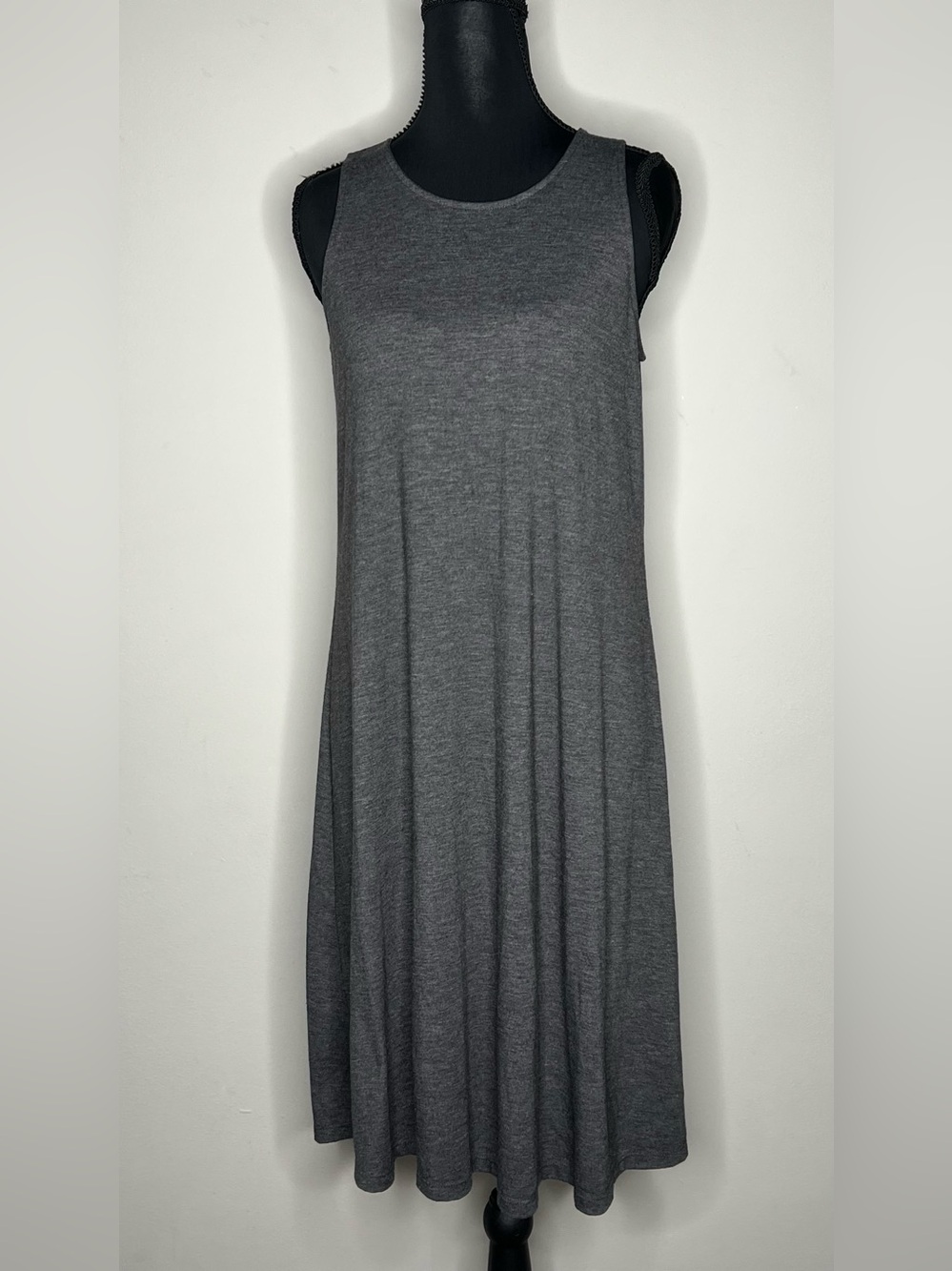Old Navy Dark Gray Sleeveless Maxi Dress Size Small Tall